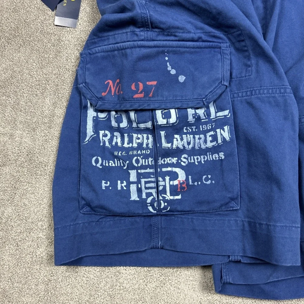 Polo Ralph Lauren Heavy Cargo Shorts Mens Size 33 10